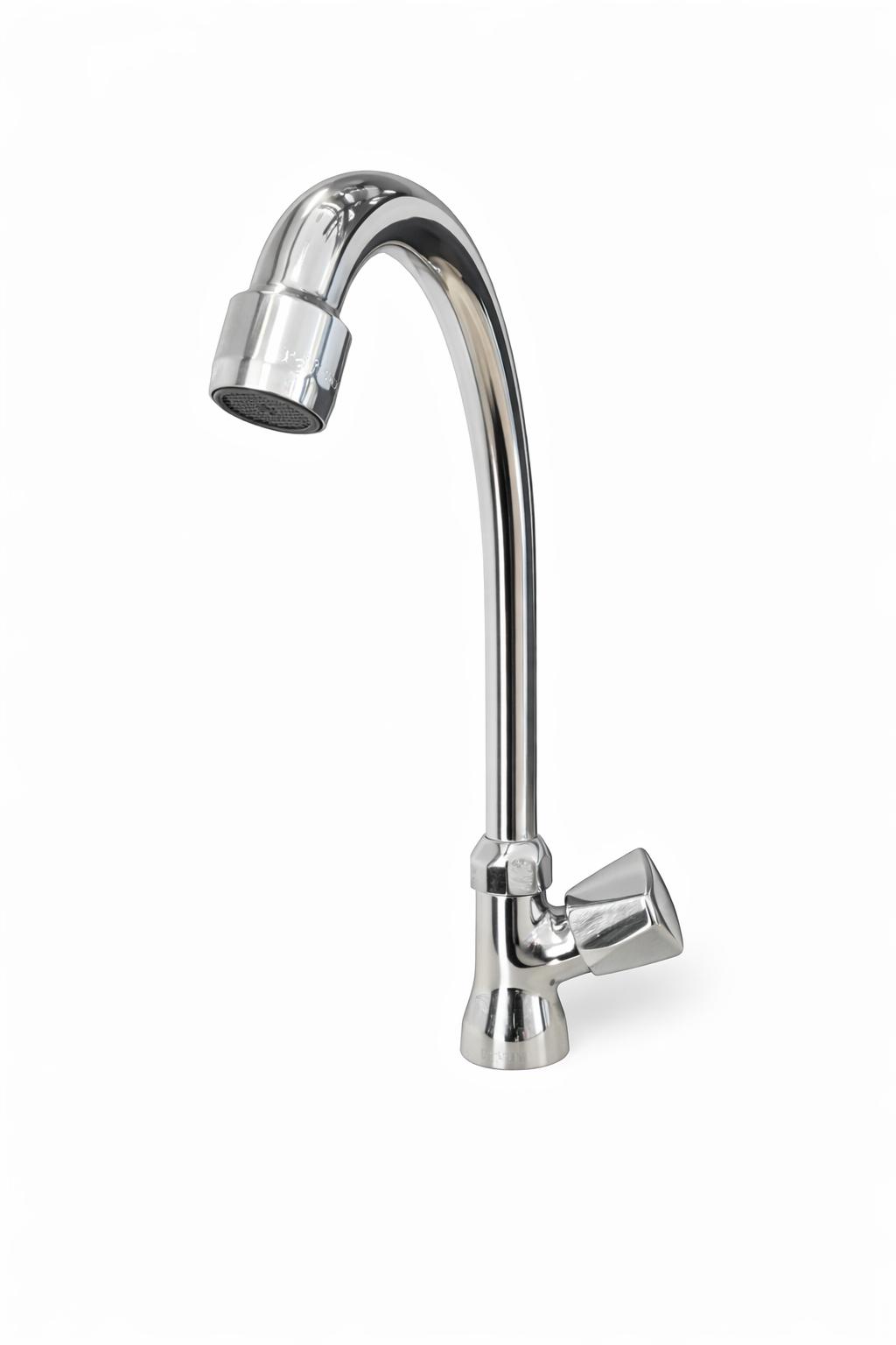 Robinet col de cygne chromé