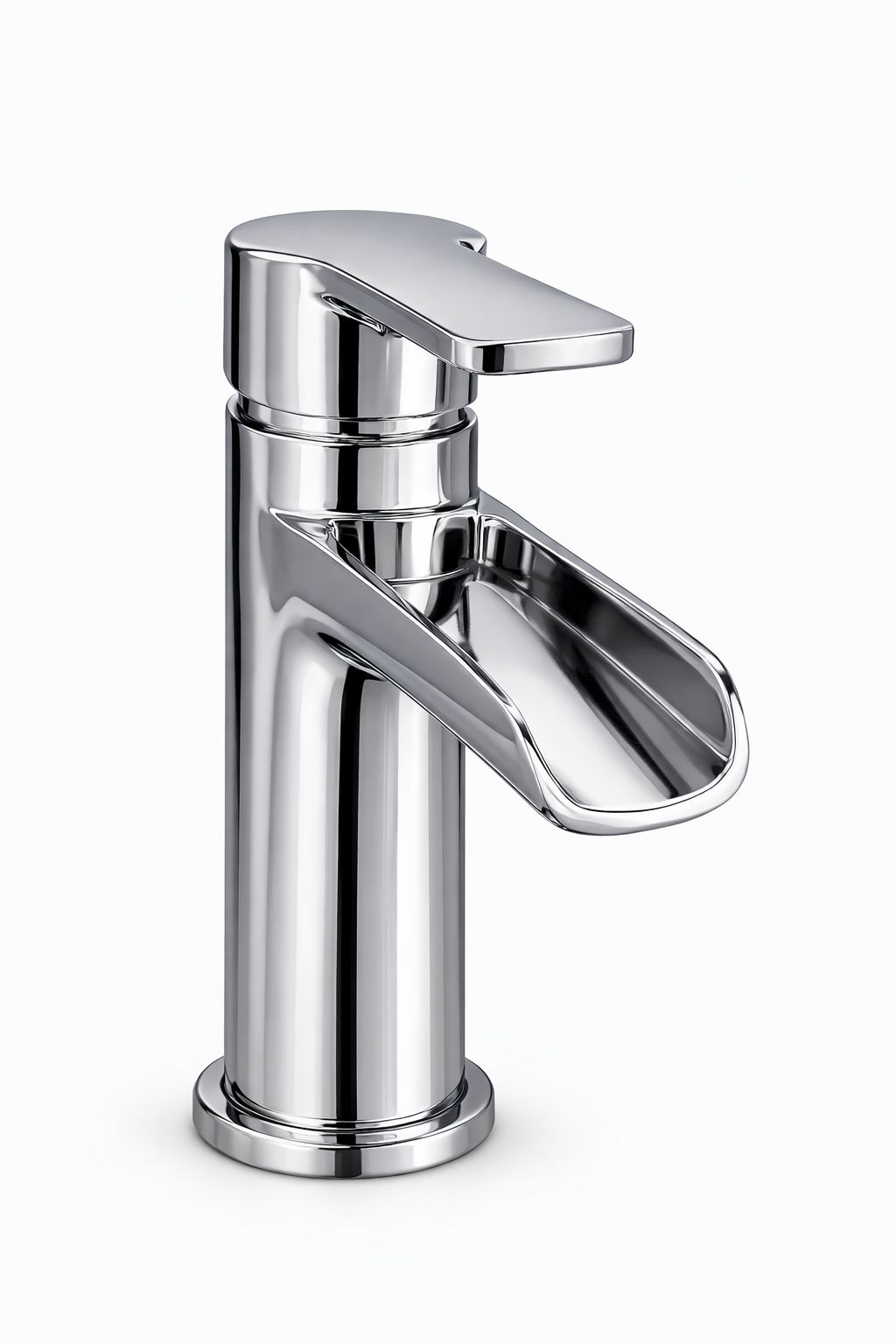 Mitigeur Lavabo Chromé Bec Cascade